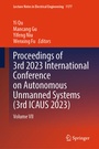 Cover: Proceedings of 3rd 2023 International Conference on Autonomous Unmanned Systems (3rd ICAUS 2023) - Springer