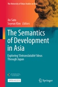 Cover: The Semantics of Development in Asia - Springer
