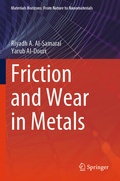 Cover: Friction and Wear in Metals - Springer