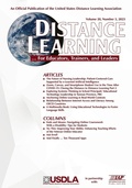 Cover: Distance Learning Vol 20 Issue 3 - Information Age Publishing