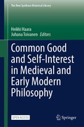 Cover: Common Good and Self-Interest in Medieval and Early Modern Philosophy - Springer