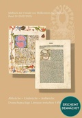 Cover: Jahrbuch der Oswald von Wolkenstein-Gesellschaft - Reichert Verlag