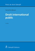 Cover: Droit international public - St&auml;mpfli Verlag AG