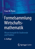 Cover: Formelsammlung Wirtschaftsmathematik - Springer Gabler