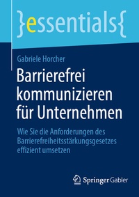 Abbildung von: Barrierefrei kommunizieren für Unternehmen - Springer Gabler