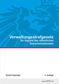 Cover: Verwaltungsstrafgesetz f&uuml;r Organe des &ouml;ffentlichen Sicherheitsdienstes - Pro Libris Verlagsgesellschaft