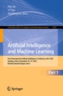 Cover: Artificial Intelligence and Machine Learning - Springer