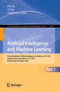 Cover: Artificial Intelligence and Machine Learning - Springer