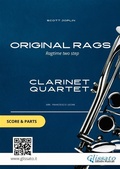 Cover: Clarinet Quartet score & parts: Original Rags - Glissato Edizioni Musicali
