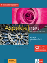 Abbildung von: Aspekte neu B2 Teil 1 - Hybride Ausgabe allango - Klett