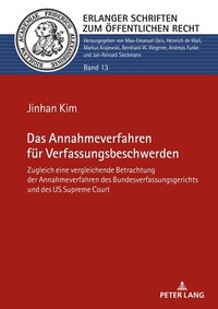 Abbildung von: Das Annahmeverfahren für Verfassungsbeschwerden - Peter Lang Verlag