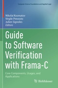 Cover: Guide to Software Verification with Frama-C - Springer