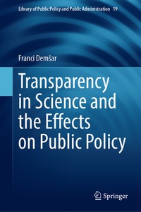 Enlarge image Cover: Transparency in Science and the Effects on Public Policy - Springer