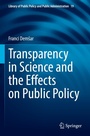 Cover: Transparency in Science and the Effects on Public Policy - Springer