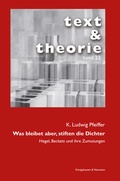 Cover: Was bleibet aber, stiften die Dichter - K&ouml;nigshausen & Neumann