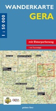 Abbildung von: Wanderkarte Gera - grünes herz