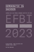 Cover: Demokratie in Sachsen - edition &uuml;berland Verlagsgesellschaft mbH