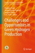 Cover: Challenges and Opportunities in Green Hydrogen Production - Springer