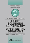 Cover: Handbook of Exact Solutions for Ordinary Differential Equations - Chapman and Hall