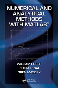 Enlarge image Cover: Numerical and Analytical Methods with MATLAB - CRC Press