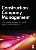 Cover: Construction Company Management - Routledge