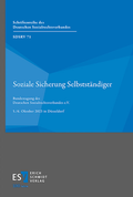 Abbildung von: Soziale Sicherung Selbstständiger - Erich Schmidt Verlag