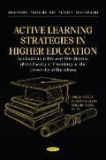 Cover: Active Learning Strategies in Higher Education. Applications in BSc and MSc Degrees of the Faculty of Chemistry at the University of Barcelona - Nova Science Publishers Inc