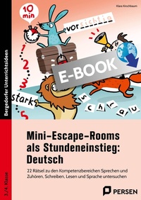 Abbildung von: Mini-Escape-Rooms als Stundeneinstieg: Deutsch - Persen Verlag