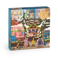 Abbildung von: Joy Laforme Merry Market 1000 Piece Foil Puzzle in a Square Box - Galison