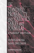 Cover: CRC Standard Probability and Statistics Tables and Formulae, Student Edition - CRC Press