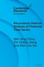 Cover: Recurrence Interval Analysis of Financial Time Series - Cambridge University Press