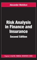 Cover: Risk Analysis in Finance and Insurance - Chapman and Hall