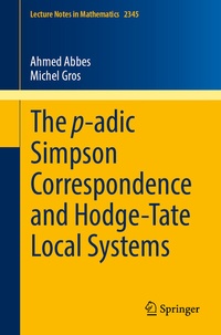 Abbildung von: The p-adic Simpson Correspondence and Hodge-Tate Local Systems - Springer