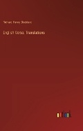 Cover: English Verse. Translations - Outlook Verlag
