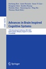 Cover: Advances in Brain Inspired Cognitive Systems - Springer