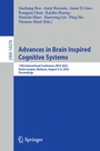 Cover: Advances in Brain Inspired Cognitive Systems - Springer