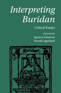Cover: Interpreting Buridan - Cambridge University Press