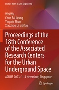 Cover: Proceedings of the 18th Conference of the Associated Research Centers for the Urban Underground Space - Springer