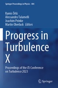 Cover: Progress in Turbulence X - Springer
