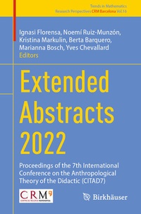 Enlarge image Cover: Extended Abstracts 2022 - Birkhäuser