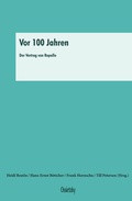 Cover: Vor 100 Jahren - Ossietzky