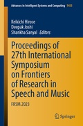 Cover: Proceedings of 27th International Symposium on Frontiers of Research in Speech and Music - Springer