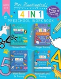 Cover: Mrs Huntington's 4 in 1 Preschool Workbook Ages 3-5 - Rocket Pants Pty Ltd