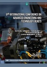 Enlarge image Cover: 9th International Conference on Advanced Engineering and Technology (ICAET) - Trans Tech Publications Ltd