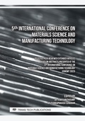Cover: 5th International Conference on Materials Science and Manufacturing Technology - Trans Tech Publications Ltd