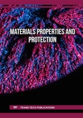 Cover: Materials Properties and Protection - Trans Tech Publications Ltd