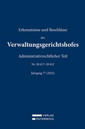 Bild: Erkenntnisse und Beschl&uuml;sse des Verwaltungsgerichtshofes - Verlag &Ouml;sterreich