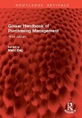 Cover: Gower Handbook of Purchasing Management - Routledge
