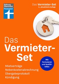 Abbildung von: Das Vermieter-Set - Ratgeber für private Vermieter, Rechtsverbindliche Formulare von Anfang bis zur Beendigung des Mietverhältnisses - Stiftung Warentest