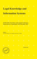 Cover: Legal Knowledge and Information Systems - IOS Press,US